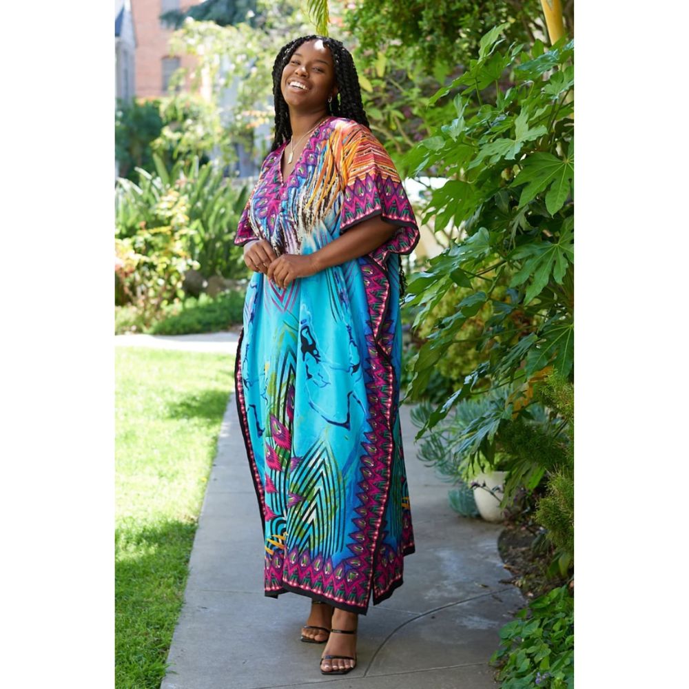 Azure Long Kaftan.