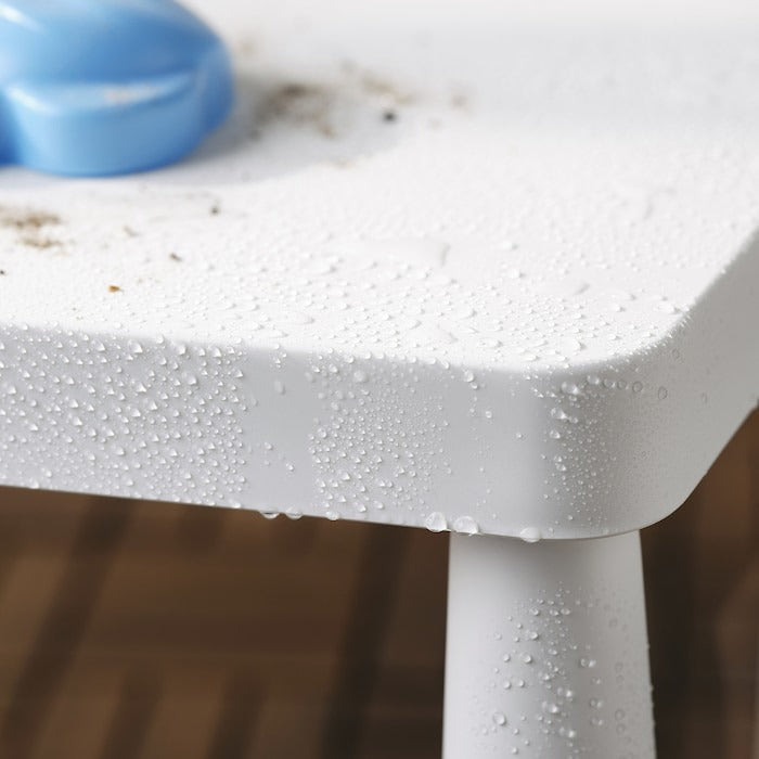 IKEA MAMMUT Children's table for indoor and outdoor use in white color.