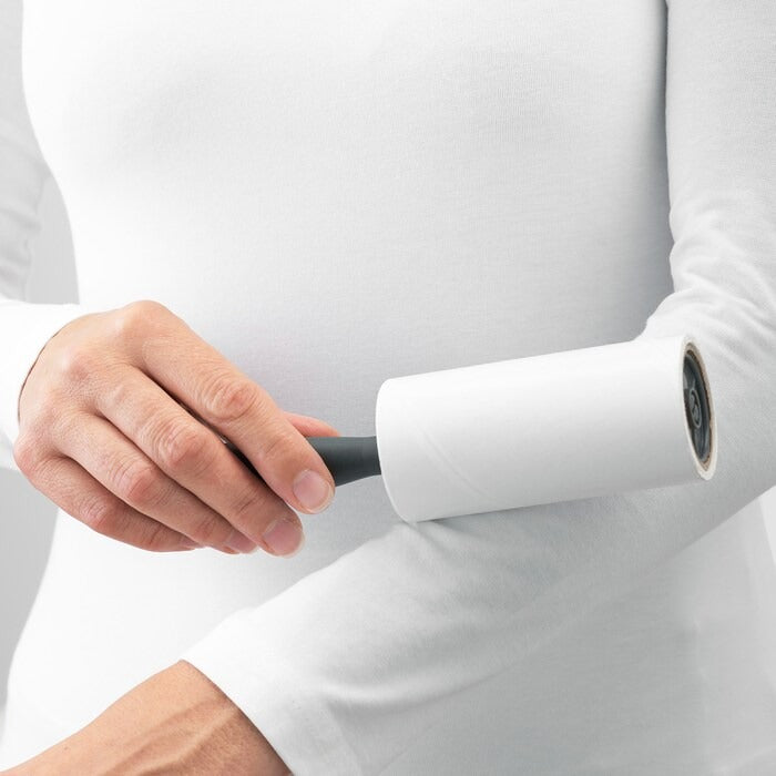 IKEA BASTIS lint roller in grey color with 40 sticky sheets.