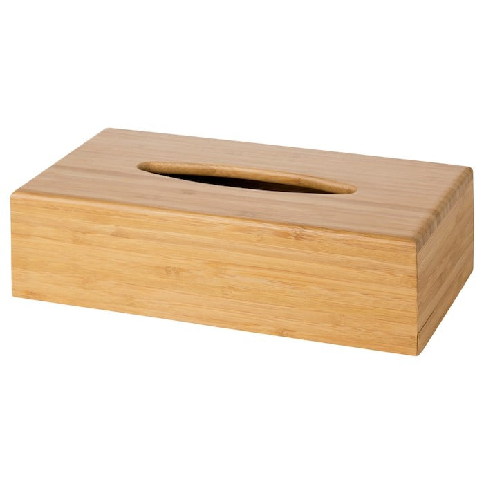 IKEA box for tissues in bamboo wood material.