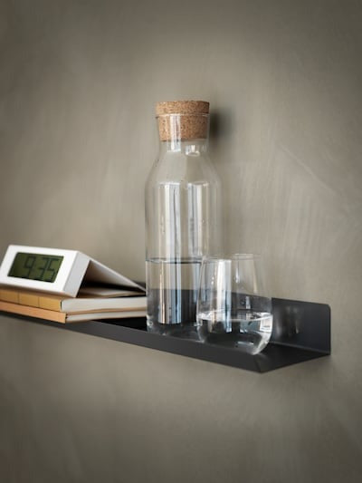 IKEA carafe with stopper clear glass with cork size 1 l.