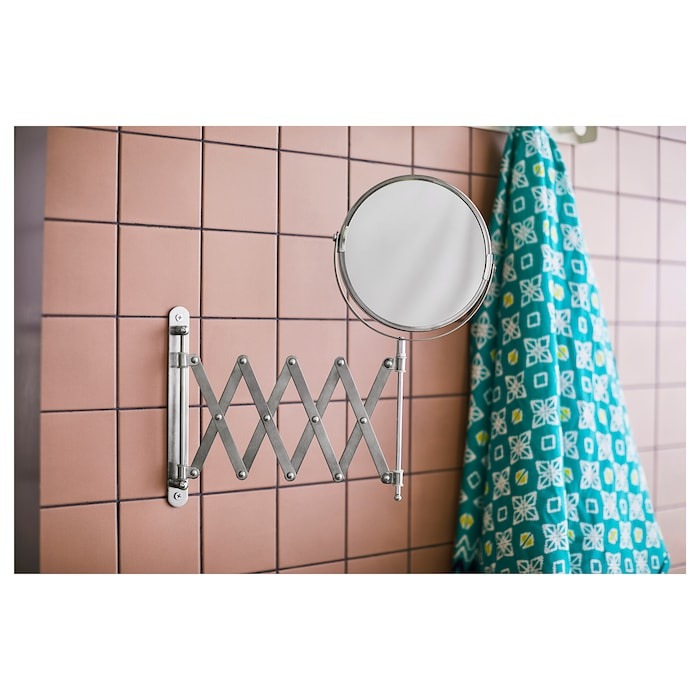 IKEA two sided mirror for makeup and shaving.