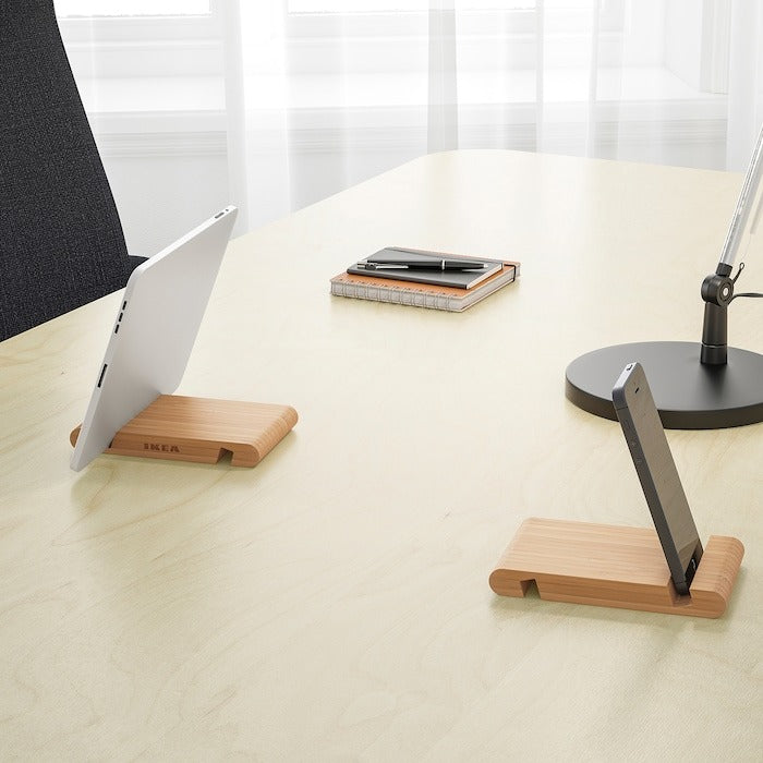 IKEA BERGENES wooden mobile holder with two sided slots.