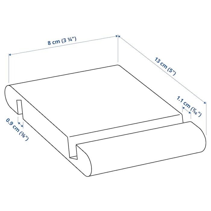 IKEA BERGENES wooden mobile holder with two sided slots.