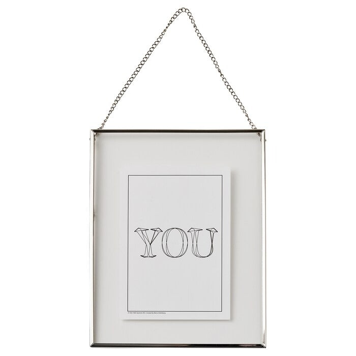 IKEA LERBODA Frame in silver color size 20x25 cm.