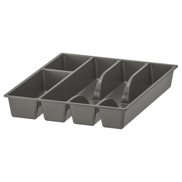 IKEA SMACKER cutlery tray in grey color.