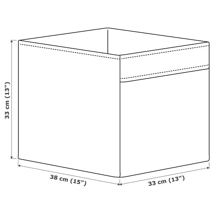 IKEA AFTONSPARV storage box with outer space design in black and white color.