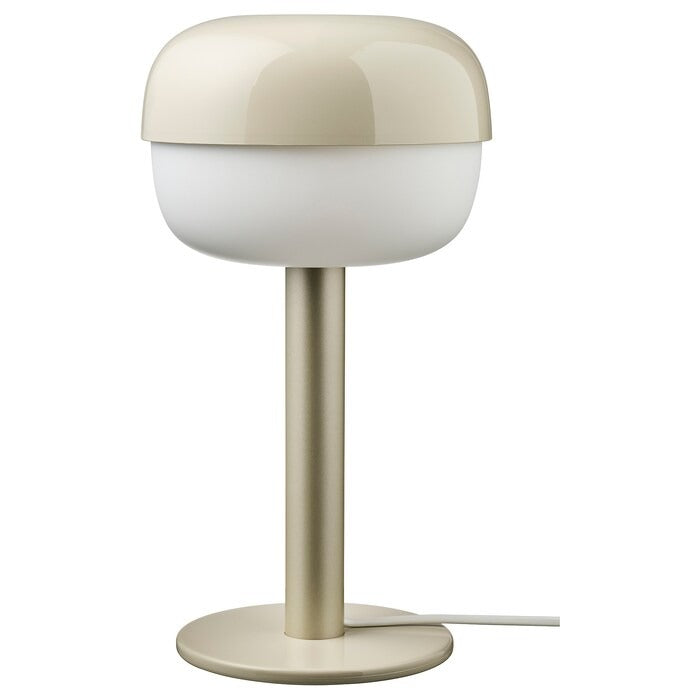 IKEA table lamp BLASVERK in beige color.