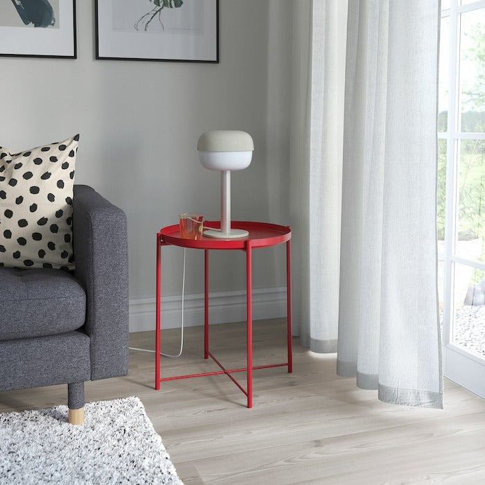 IKEA table lamp BLASVERK in beige color.