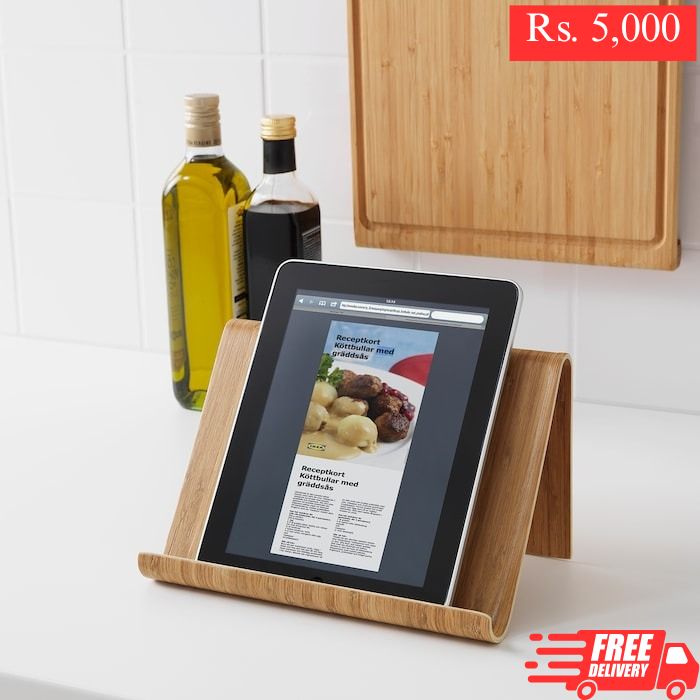 IKEA Tablet Stand Bamboo Material VIVALLA.