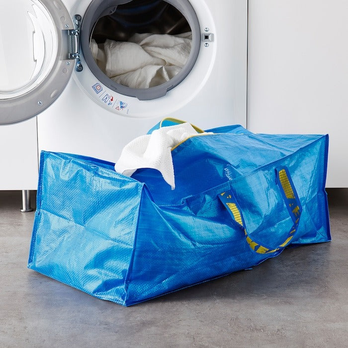 IKEA FRAKTA trunk for trolley blue color size 73x35x30 cm 76 l.