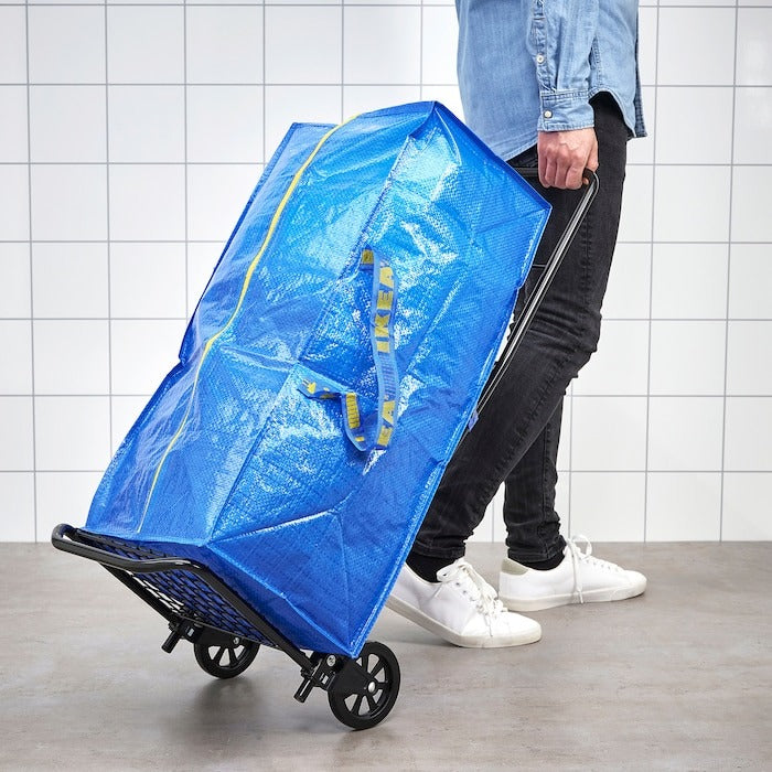 IKEA FRAKTA trunk for trolley blue color size 73x35x30 cm 76 l.