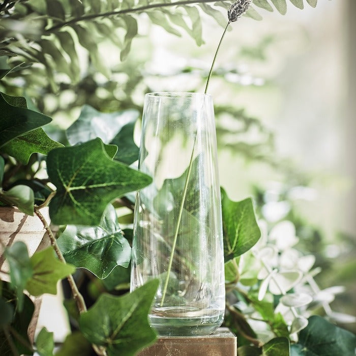 IKEA BERAKNA vase for flower clear glass.