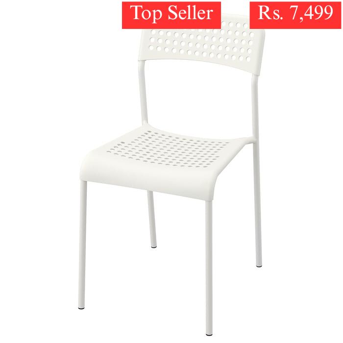 IKEA Chair in Black or White Color ADDE