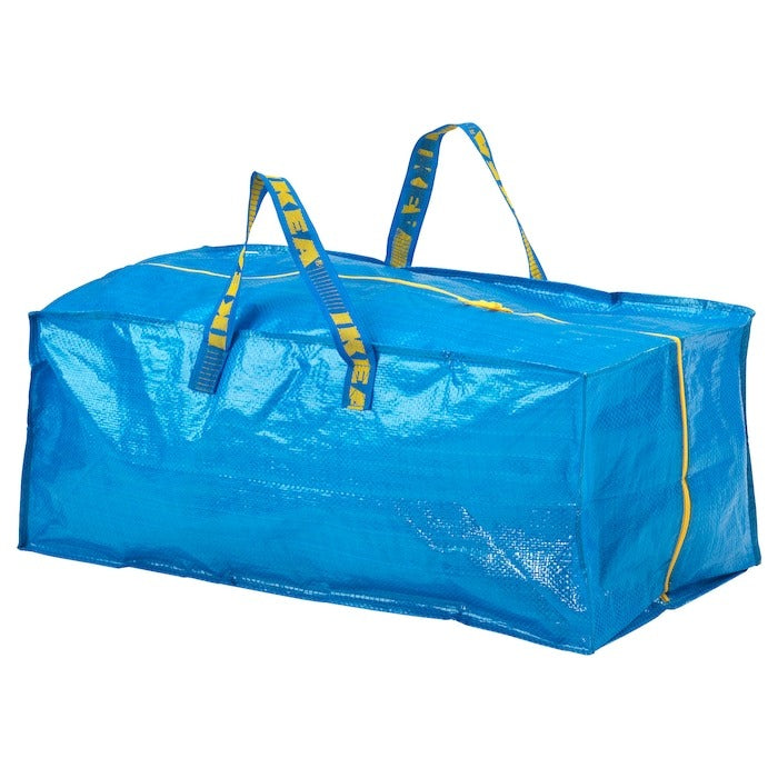 IKEA FRAKTA trunk for trolley blue color size 73x35x30 cm 76 l.