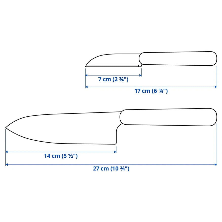 IKEA FÖRDUBBLA 14 cm cook's knife and 7 cm paring knife