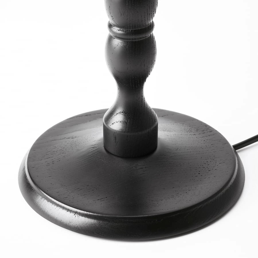 Close-up detail of the base of IKEA KINNAHULT table lamp