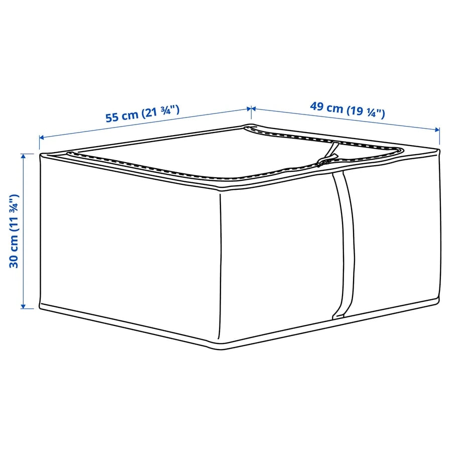 IKEA PARKLA clothes storage case dimensions