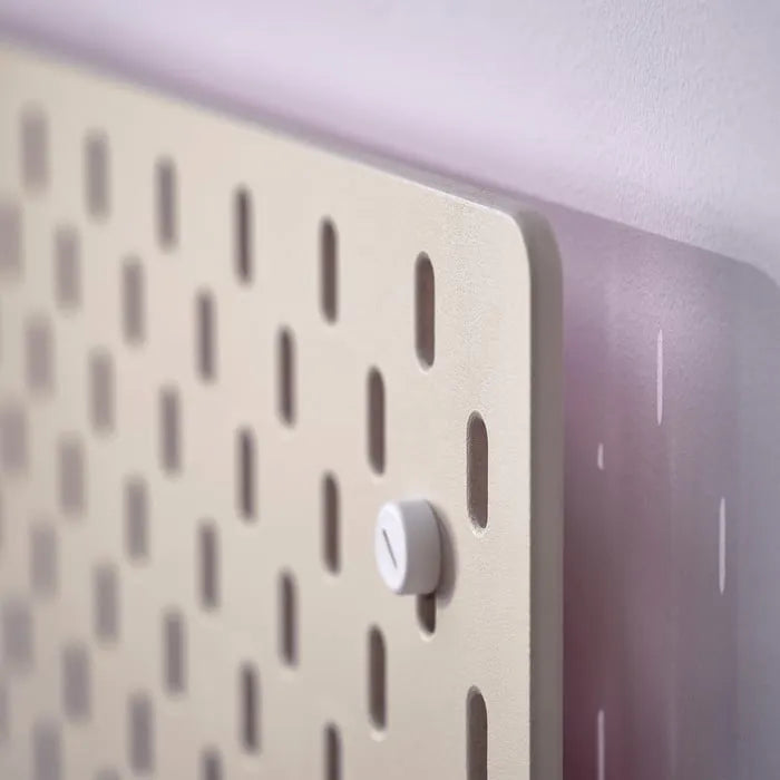 IKEA SKÅDIS Pegboard beige pink 36x56 cm wall organizer.