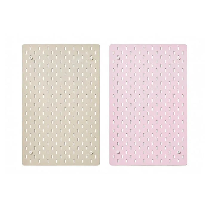 IKEA SKÅDIS Pegboard beige pink 36x56 cm wall organizer.
