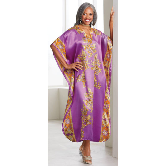 Taylor Orchid Long Kaftan