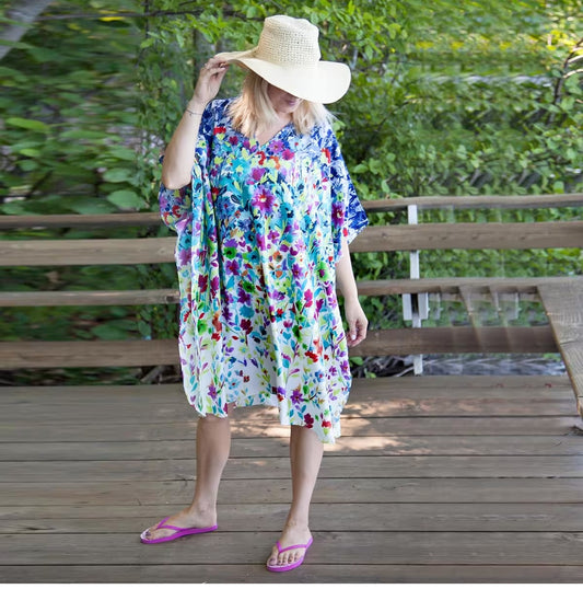 Floral Angelina Midi Kaftan