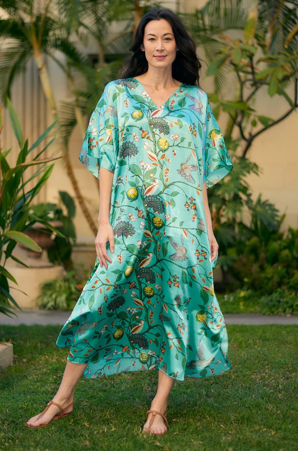 Puya Floral Long Kaftan.