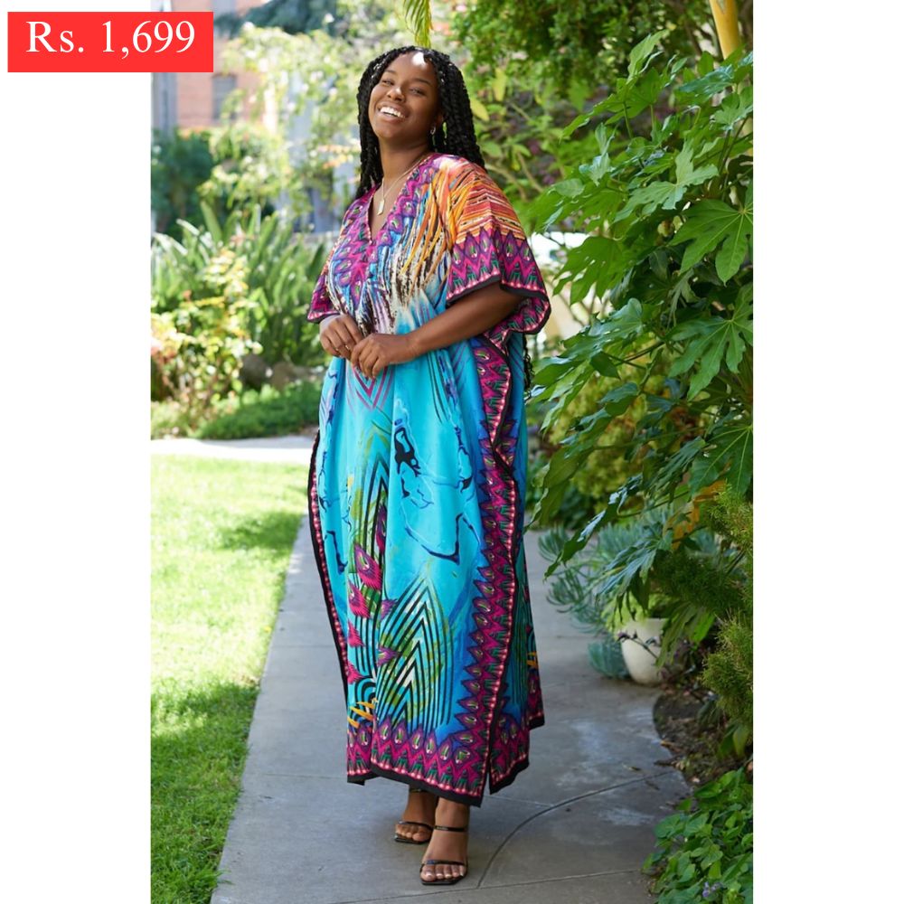 Azure Long Kaftan.