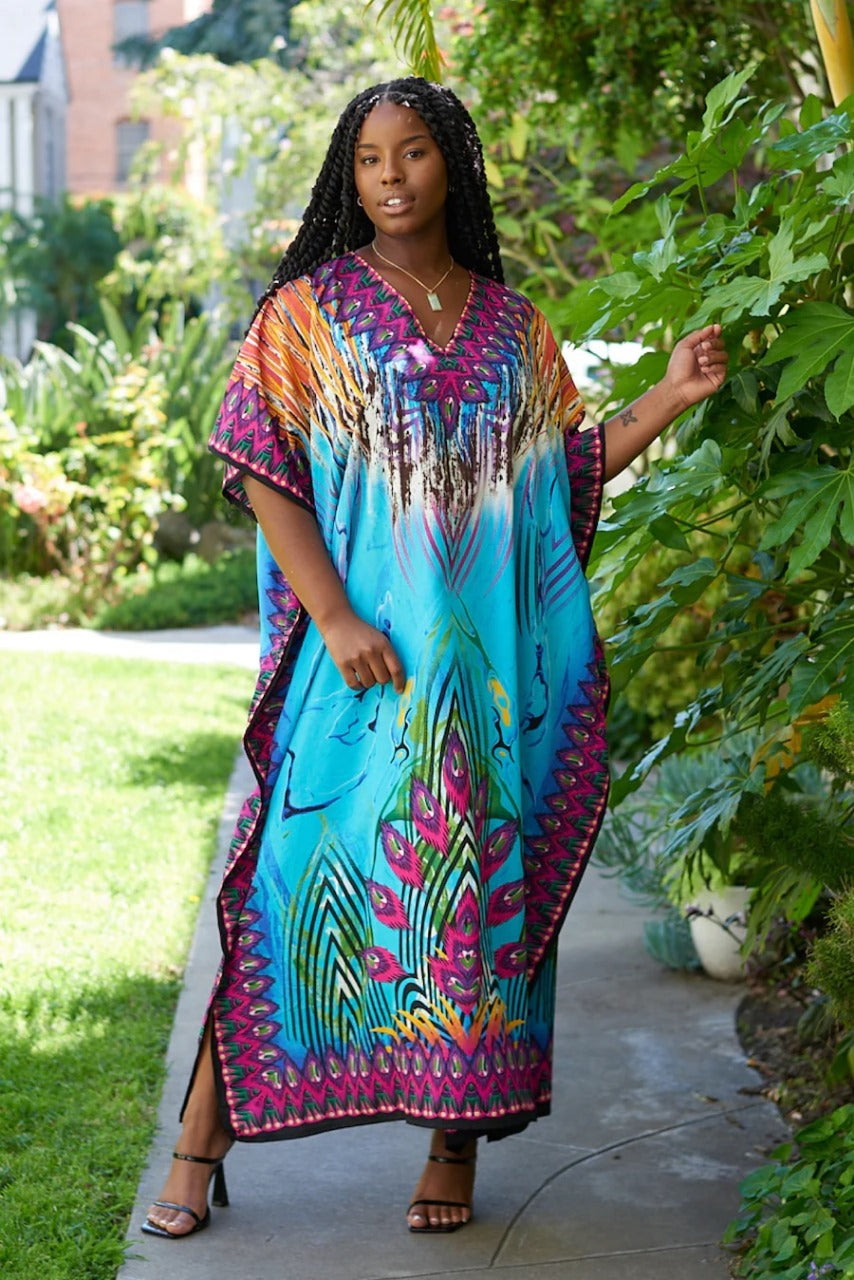 Azure Long Kaftan.