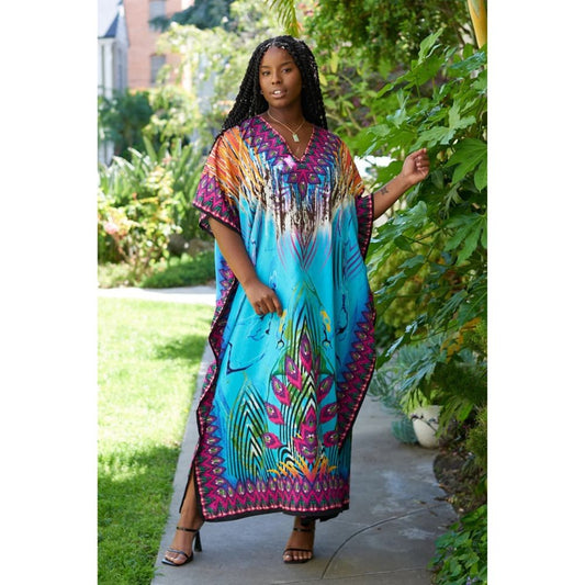 Azure Long Kaftan.