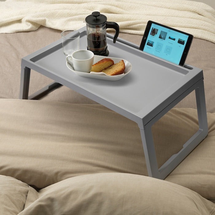 IKEA KLIPSK Bed Tray Laptop Bed Table Grey Color.