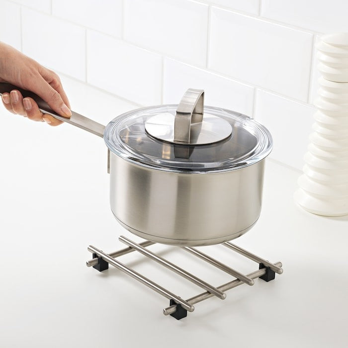 IKEA LAMPLIG Hot Pot Stand Stainless Steel.