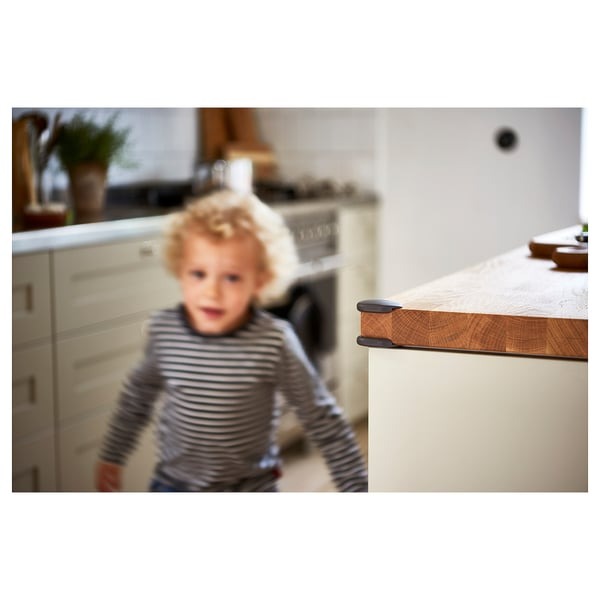 IKEA corner bumper in dark brown colour.