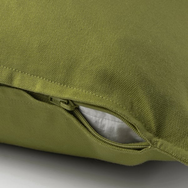 IKEA Cushion Cover Dark Yellow Green Size 65x65 cm GURLI.