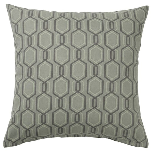 IKEA JÄTTEPOPPEL cushion cover green grey 50x50 cm cotton decorative pillow cover.
