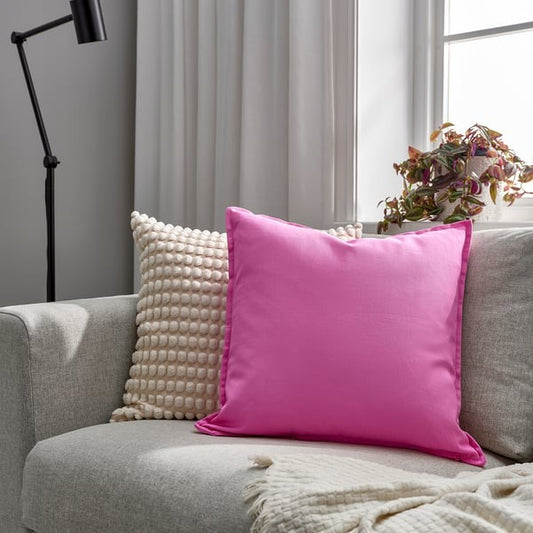 IKEA Pink Cushion Cover 50x50 cm – Decorative Pillow Cover for Sofa & Bed.