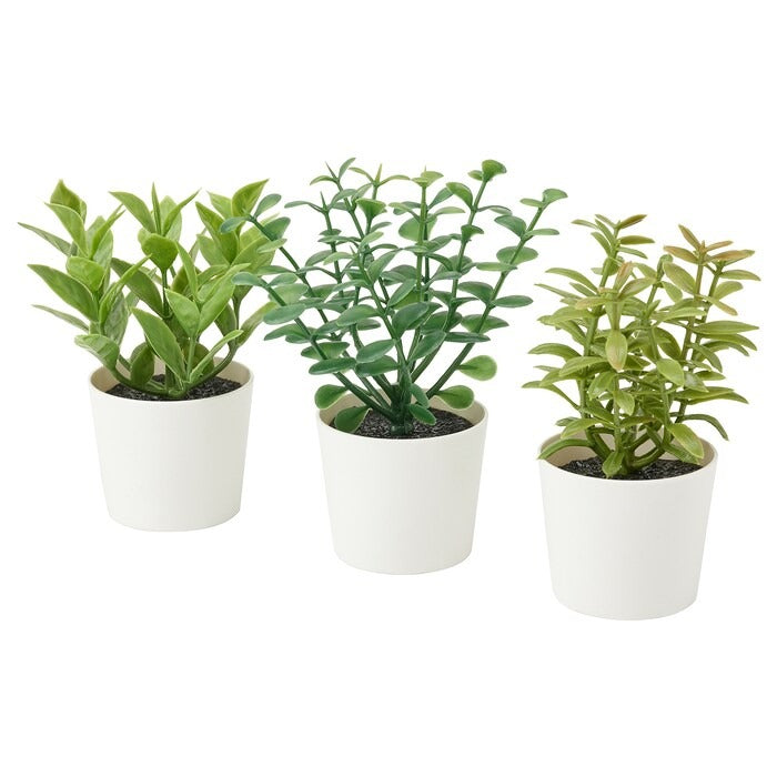 IKEA FEJKA Artificial Potted Plant with Pot Set of 3.