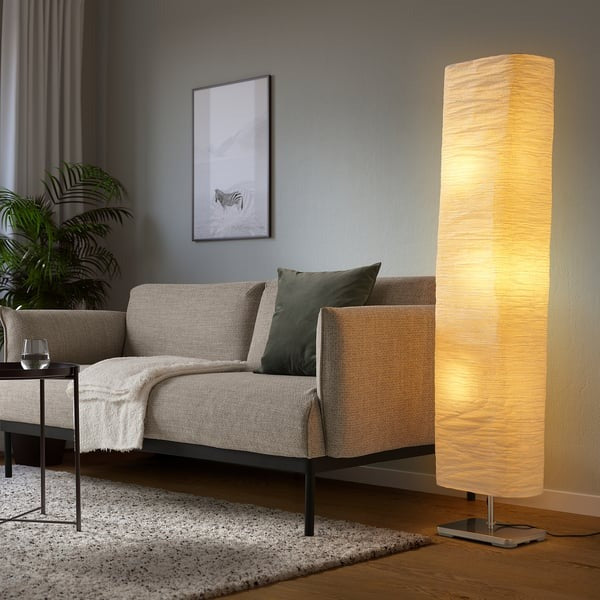 IKEA MAGNARP floor lamp in living room.