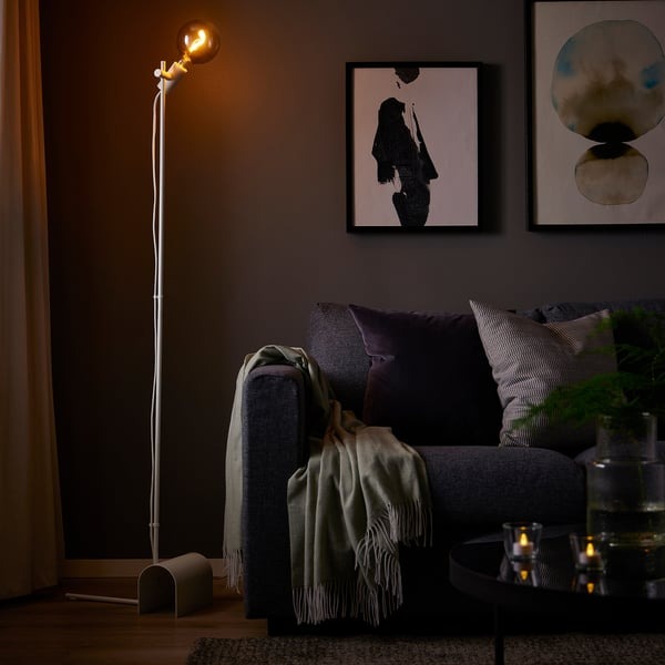 IKEA Floor Lamp White Colour HARSLINGA.