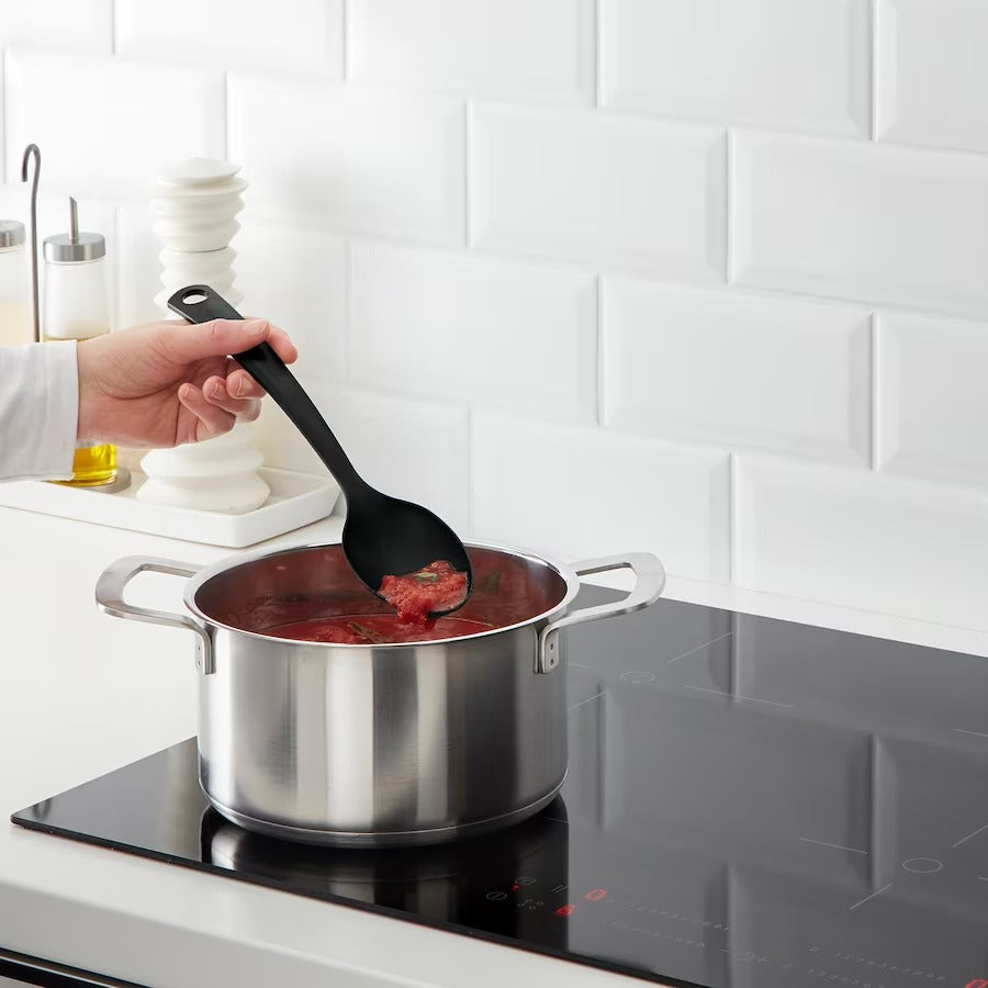 IKEA GNARP 3 Piece Kitchen Utensil Set in Black Color.