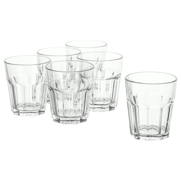 IKEA POKAL drinking glass pack of 6 size 270 ml.