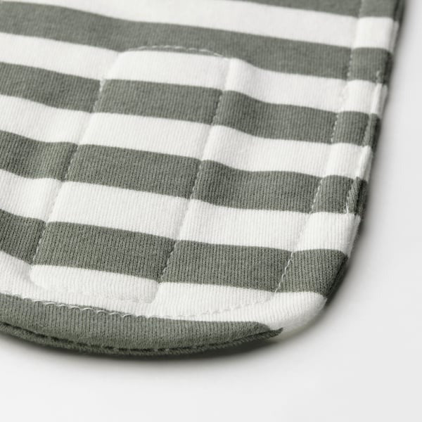 IKEA headband with nylon fastener in white/grey-green.
