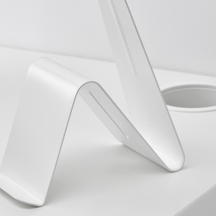 IKEA MOJLIGHET Headset/tablet stand in white color.