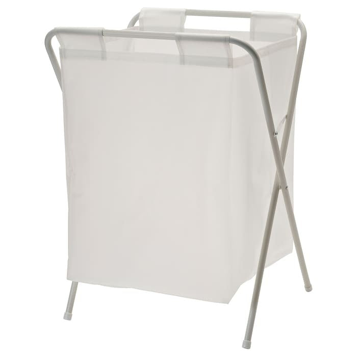 IKEA JALL Laundry Bag with Stand in White Color.