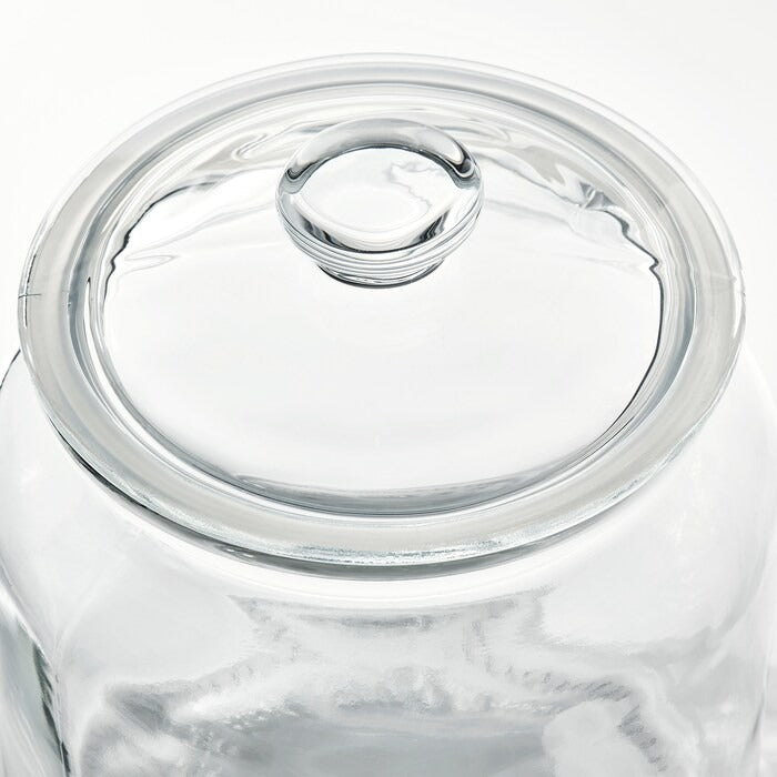 IKEA VARDAGEN jar with lid clear glass size 1.9 l.