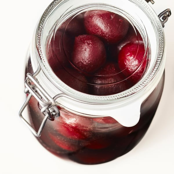 IKEA KORKEN jar with lid clear glass 1 l airtight food storage container.