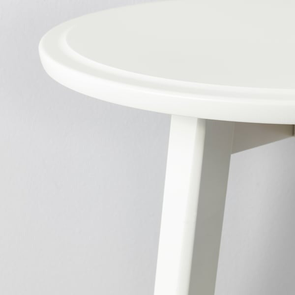 IKEA KRAGSTA nest of tables set of 2 white modern round side coffee tables.