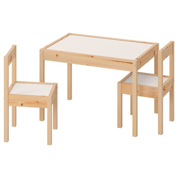 IKEA LATT children’s table with 2 chairs perfect for playrooms and learning.