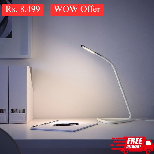 IKEA LED HARTE Work Lamp in White Color.