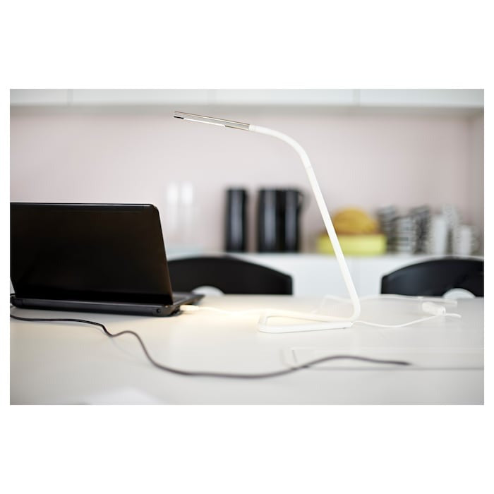 IKEA LED HARTE Work Lamp in White Color.